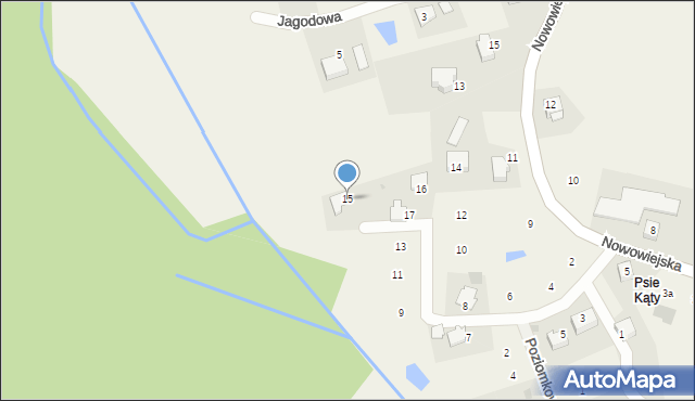 Zagacie, Azaliowa, 15, mapa Zagacie