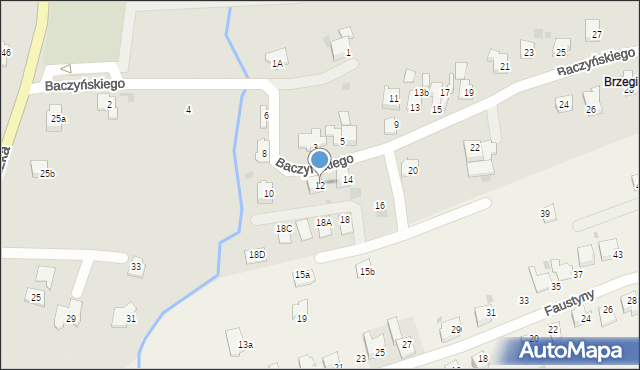 Andrychów, Baczyńskiego Krzysztofa Kamila, 12, mapa Andrychów