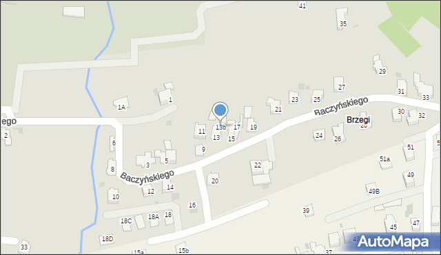 Andrychów, Baczyńskiego Krzysztofa Kamila, 13b, mapa Andrychów