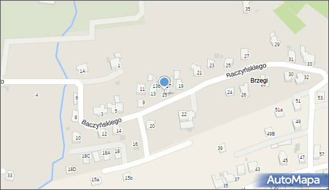 Andrychów, Baczyńskiego Krzysztofa Kamila, 15, mapa Andrychów