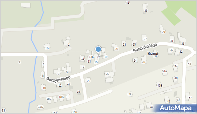 Andrychów, Baczyńskiego Krzysztofa Kamila, 17, mapa Andrychów
