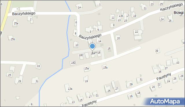 Andrychów, Baczyńskiego Krzysztofa Kamila, 18A, mapa Andrychów