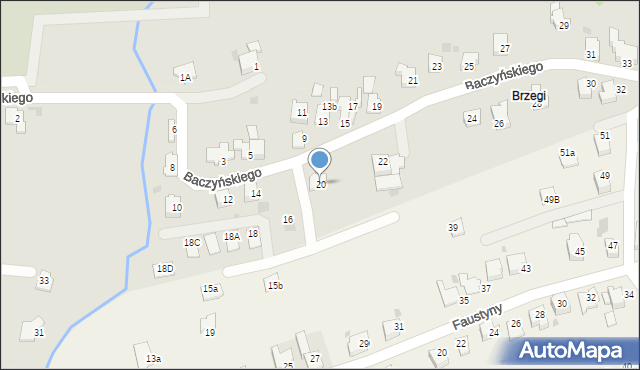 Andrychów, Baczyńskiego Krzysztofa Kamila, 20, mapa Andrychów