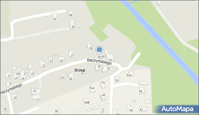 Andrychów, Baczyńskiego Krzysztofa Kamila, 31, mapa Andrychów