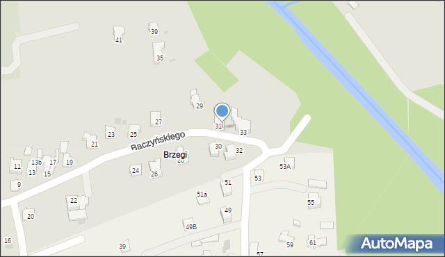 Andrychów, Baczyńskiego Krzysztofa Kamila, 31A, mapa Andrychów