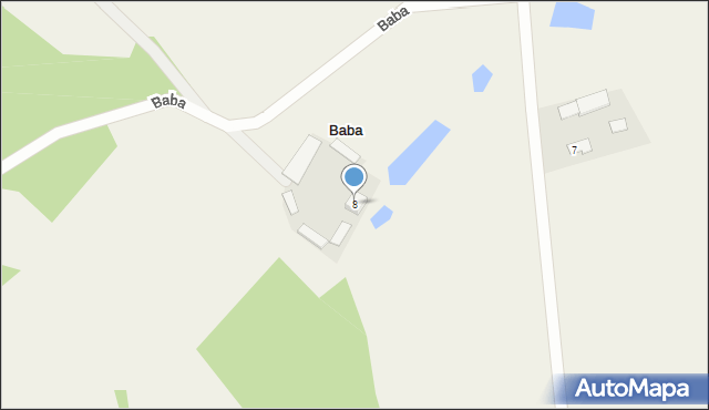 Baba, Baba, 8, mapa Baba