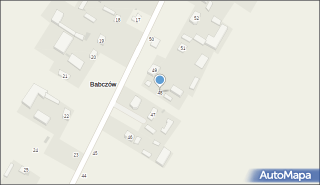 Babczów, Babczów, 48, mapa Babczów