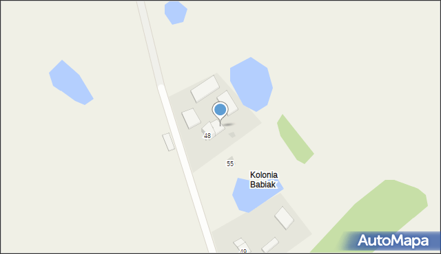 Babiak, Babiak, 48/2, mapa Babiak
