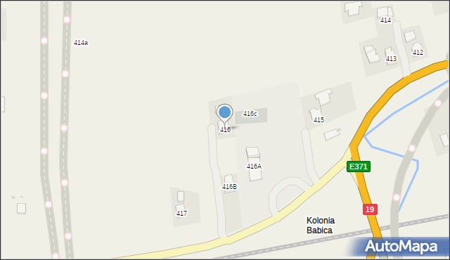 Babica, Babica, 416, mapa Babica
