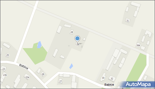 Babice, Babice, 29, mapa Babice