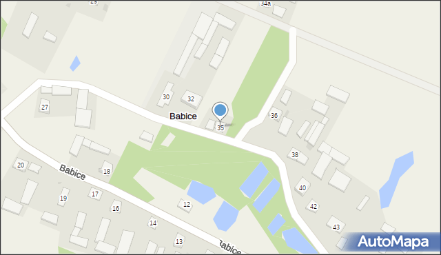 Babice, Babice, 35, mapa Babice