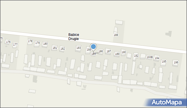 Babice, Babice, 185, mapa Babice