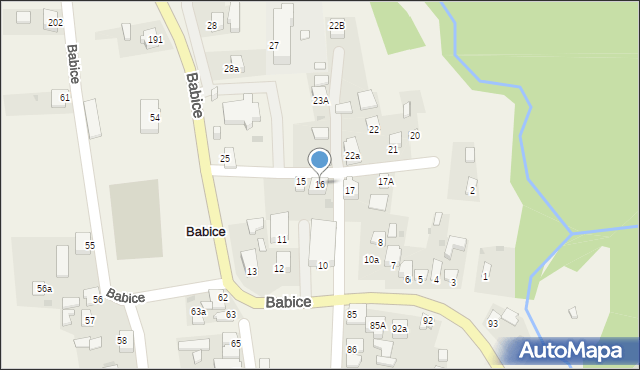 Babice, Babice, 16, mapa Babice