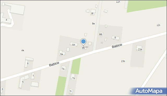 Babice, Babice, 8C, mapa Babice