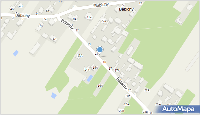 Babichy, Babichy, 15, mapa Babichy