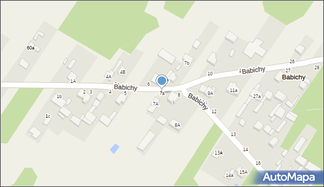 Babichy, Babichy, 7a, mapa Babichy