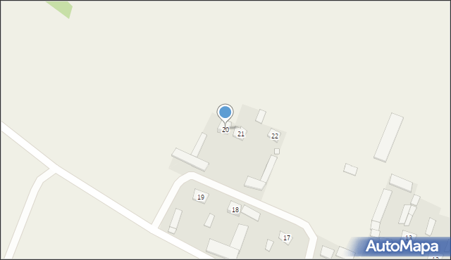 Babiec Piaseczny, Babiec Piaseczny, 20, mapa Babiec Piaseczny