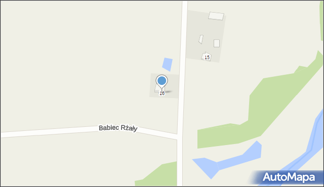 Babiec Rżały, Babiec Rżały, 16, mapa Babiec Rżały