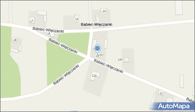 Babiec-Więczanki, Babiec-Więczanki, 13, mapa Babiec-Więczanki