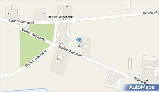 Babiec-Więczanki, Babiec-Więczanki, 13A, mapa Babiec-Więczanki