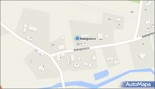 Babigoszcz, Babigoszcz, 13C, mapa Babigoszcz