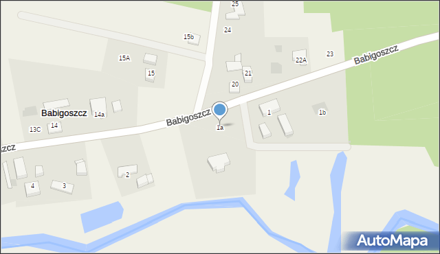 Babigoszcz, Babigoszcz, 1a, mapa Babigoszcz