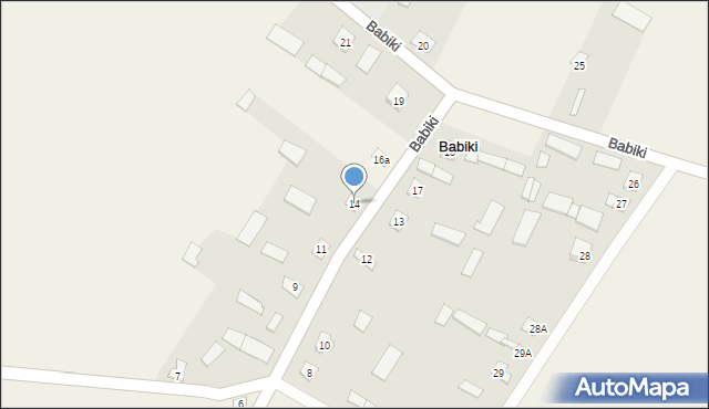 Babiki, Babiki, 14, mapa Babiki