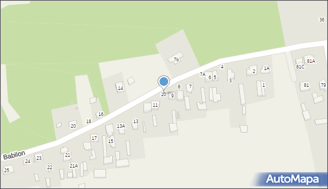 Babilon, Babilon, 10, mapa Babilon