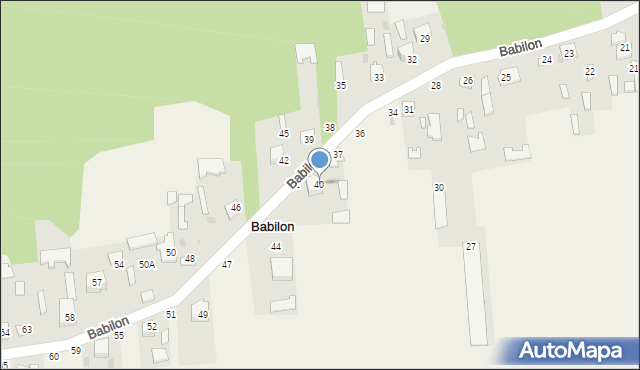 Babilon, Babilon, 40, mapa Babilon