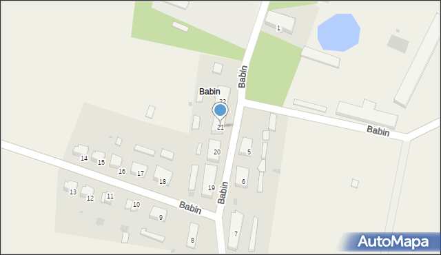 Babin, Babin, 21, mapa Babin