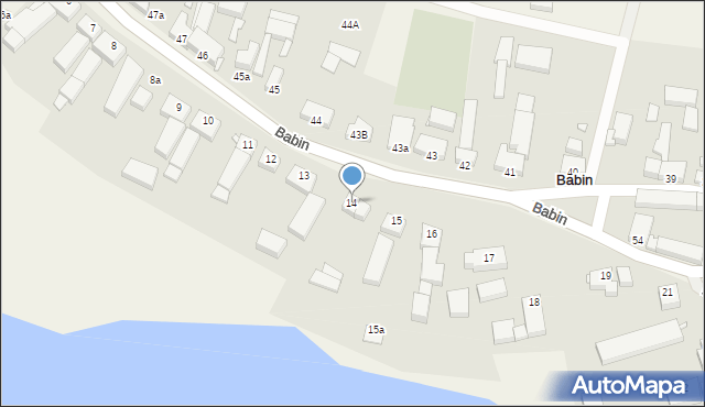 Babin, Babin, 14, mapa Babin