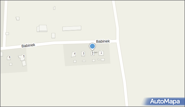 Babinek, Babinek, 2, mapa Babinek