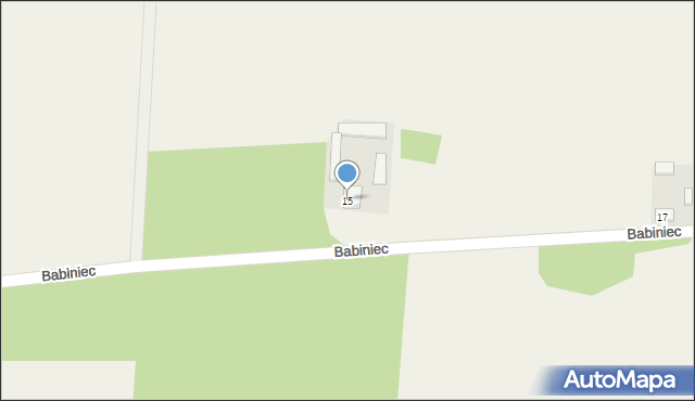 Babiniec, Babiniec, 15, mapa Babiniec