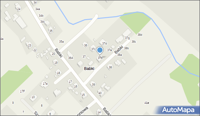 Babki, Babki, 37b, mapa Babki