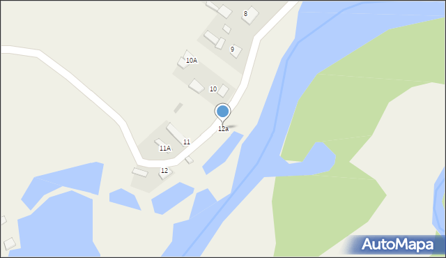 Babki Gąseckie, Babki Gąseckie, 12a, mapa Babki Gąseckie