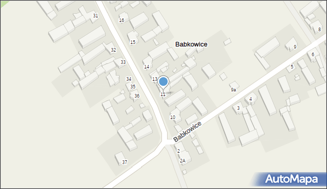 Babkowice, Babkowice, 11, mapa Babkowice