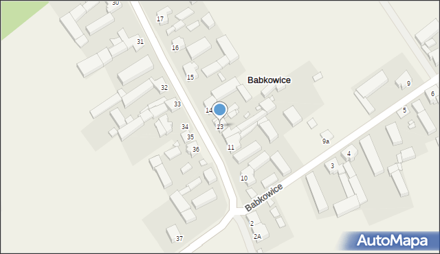 Babkowice, Babkowice, 13, mapa Babkowice