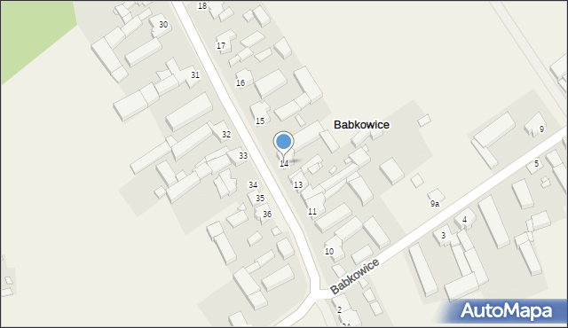 Babkowice, Babkowice, 14, mapa Babkowice