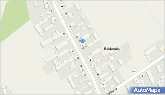 Babkowice, Babkowice, 15, mapa Babkowice