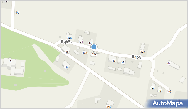 Bąblin, Bąblin, 33a, mapa Bąblin