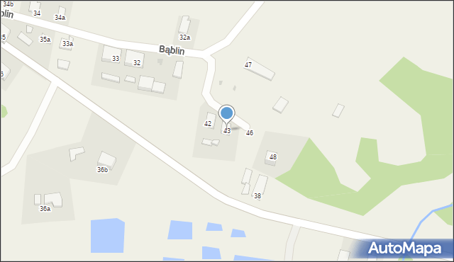 Bąblin, Bąblin, 43, mapa Bąblin