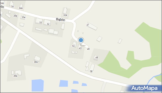 Bąblin, Bąblin, 44, mapa Bąblin