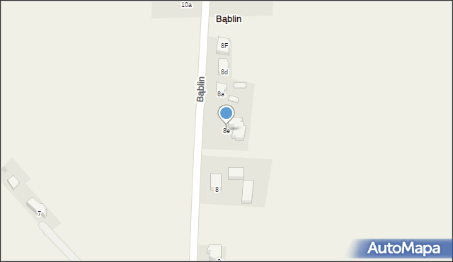 Bąblin, Bąblin, 8e, mapa Bąblin