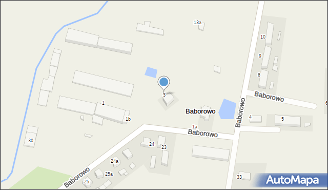 Baborowo, Baborowo, 3, mapa Baborowo