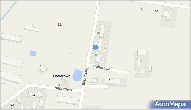 Baborowo, Baborowo, 8, mapa Baborowo