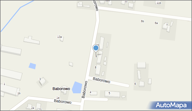 Baborowo, Baborowo, 9, mapa Baborowo