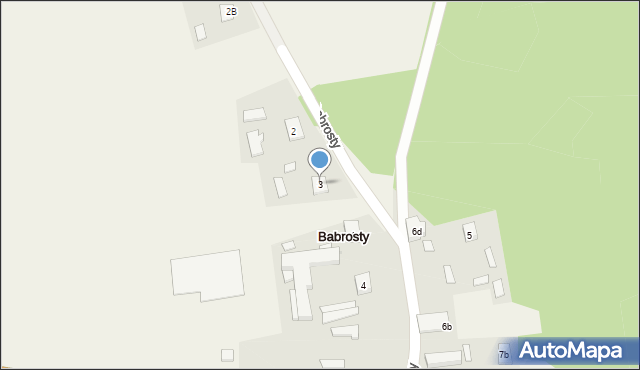 Babrosty, Babrosty, 3, mapa Babrosty