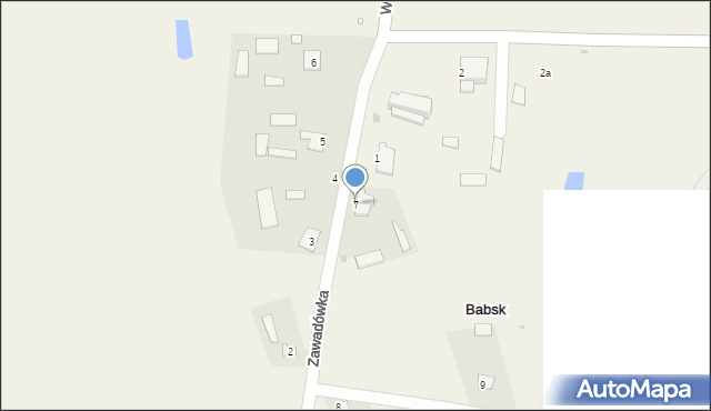 Babsk, Babsk, 7, mapa Babsk
