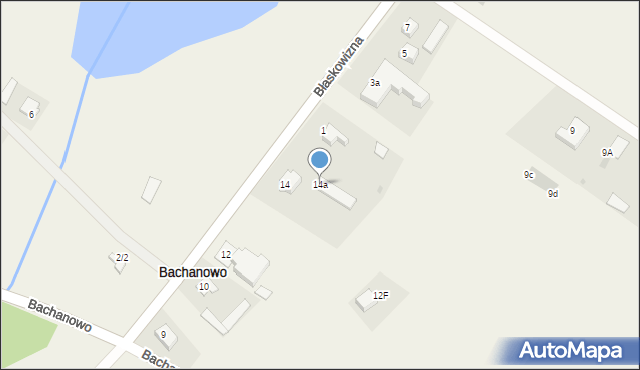 Bachanowo, Bachanowo, 14a, mapa Bachanowo