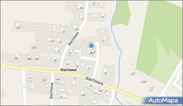 Bachlawa, Bachlawa, 28A, mapa Bachlawa